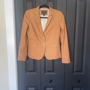 J. Crew 100% wool Camel School Boy Blazer with Gold Buttons